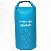 Groots Dry Bag Rugzak 20L in blauw met waterdichte rolsluiting