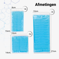 Hot Cold Pack Met Banden (8 Packs & 2 Banden)