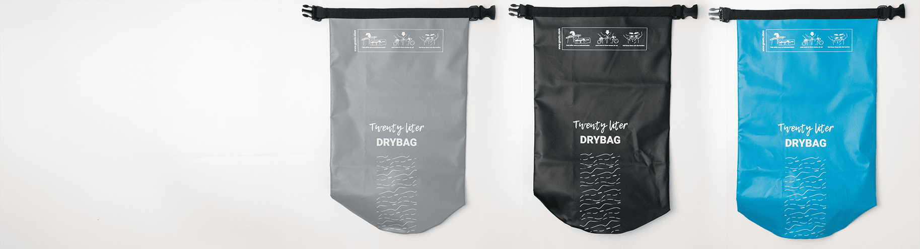 Sac étanche 20 litres – Grand sac imperméable avec fermeture roulée