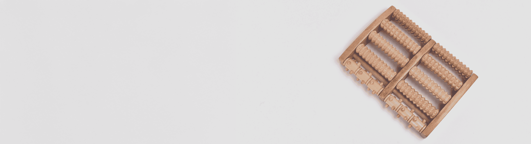 Rouleau en bois pour massage des pieds